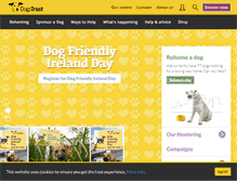 Tablet Screenshot of dogstrust.ie